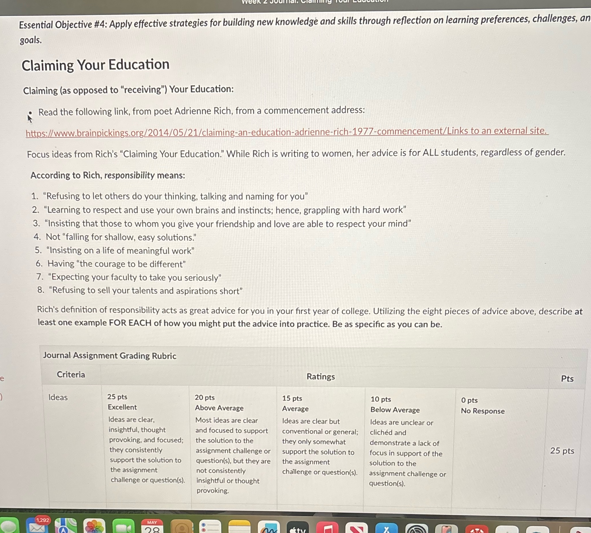 Please give me an example to go by for this