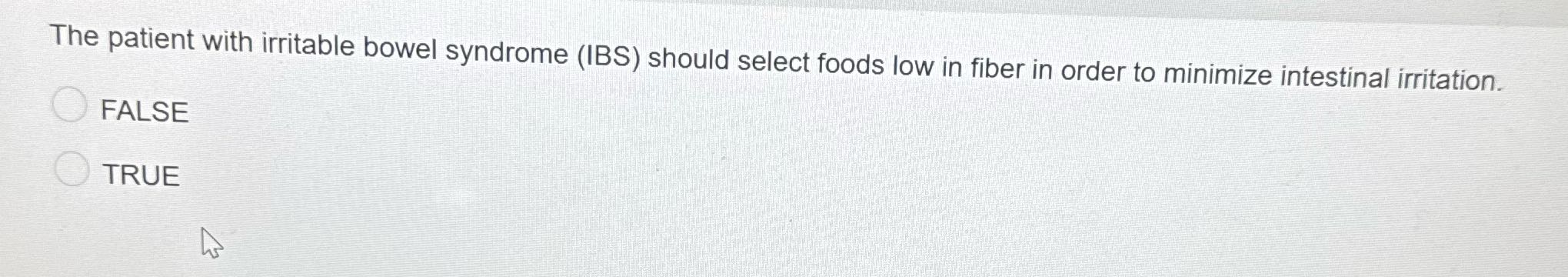 The patient with irritable bowel syndrome (IBS)