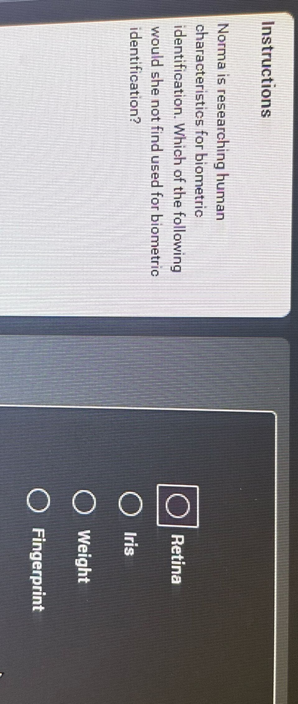 Instructions Norma is researching human