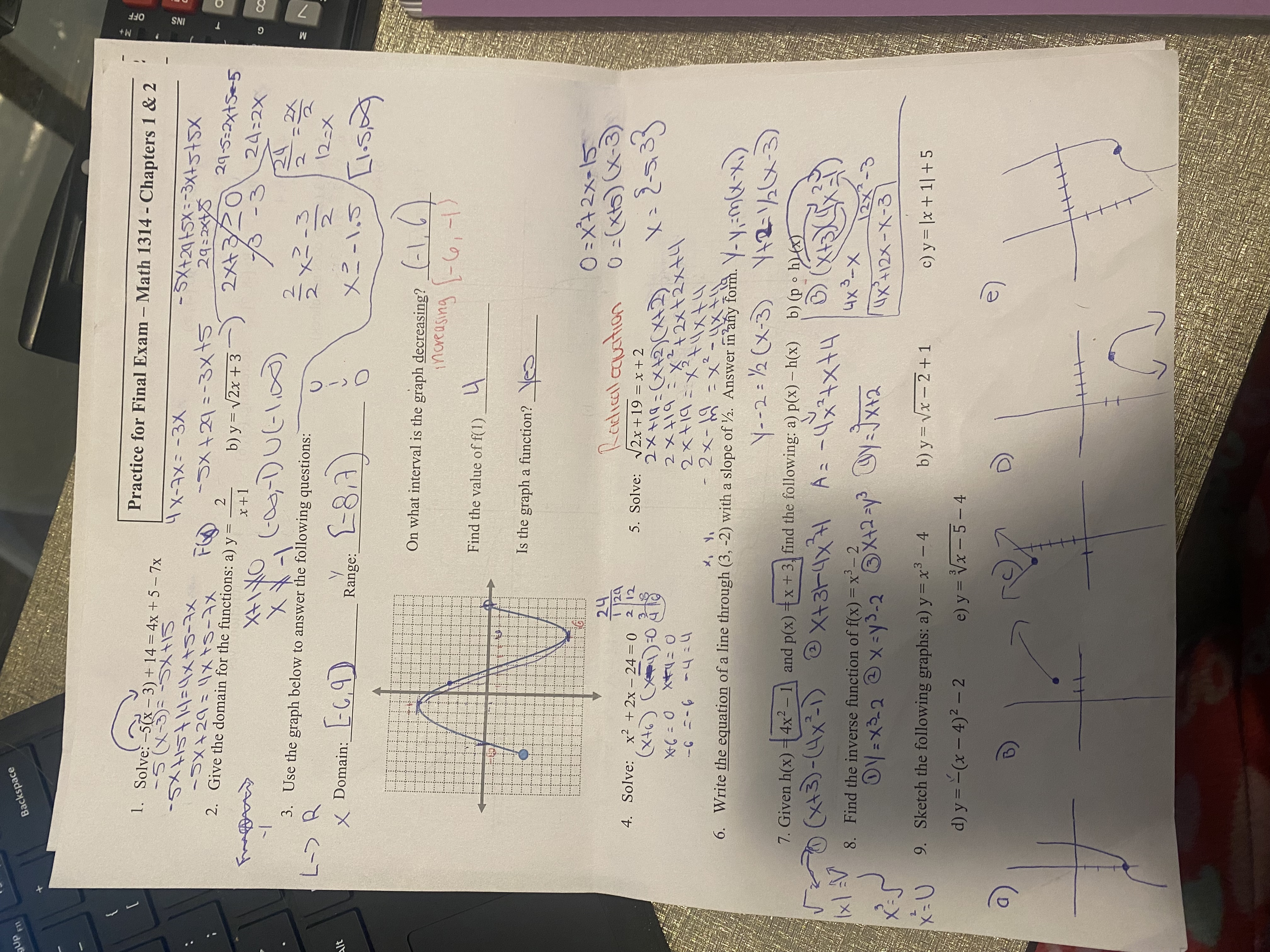 HELP ME ANSWER THIS REVIEW AND EXPLAIN HOW TO