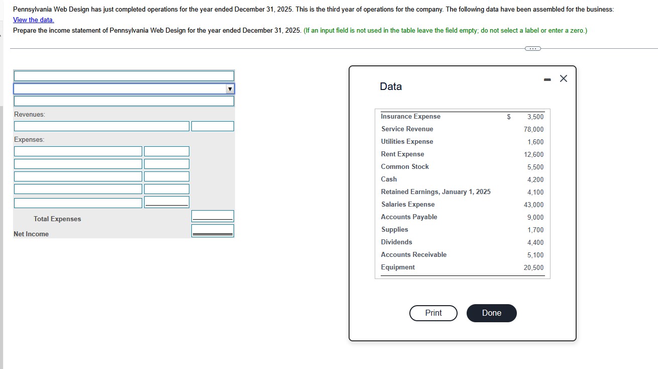 fill out and solve Pennsylvania Web Design has