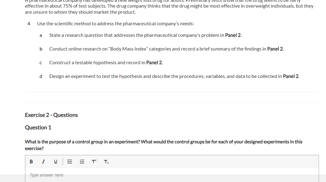 Procedure 1 = Read the scenario below. Afarmer