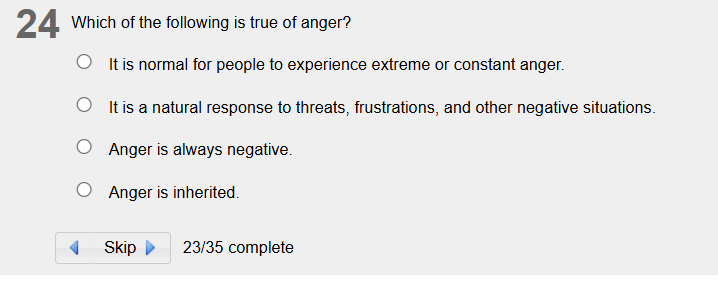 answer 24 Which of the following is true of