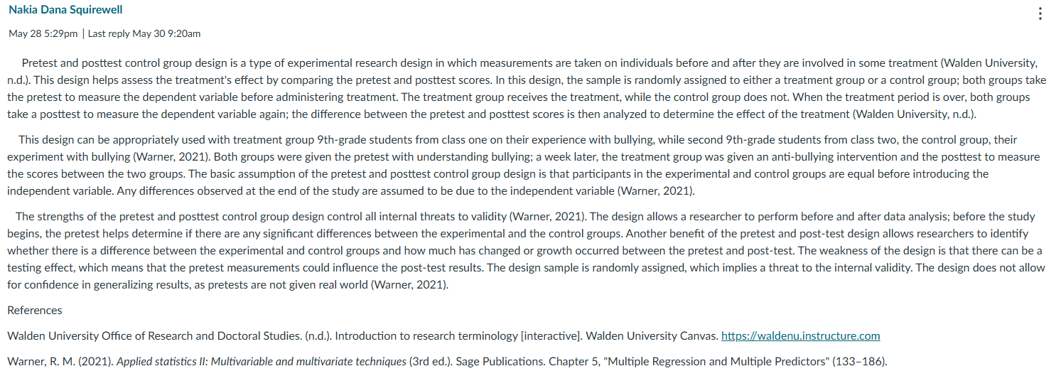 write a resposne to this discussion post: Nakia