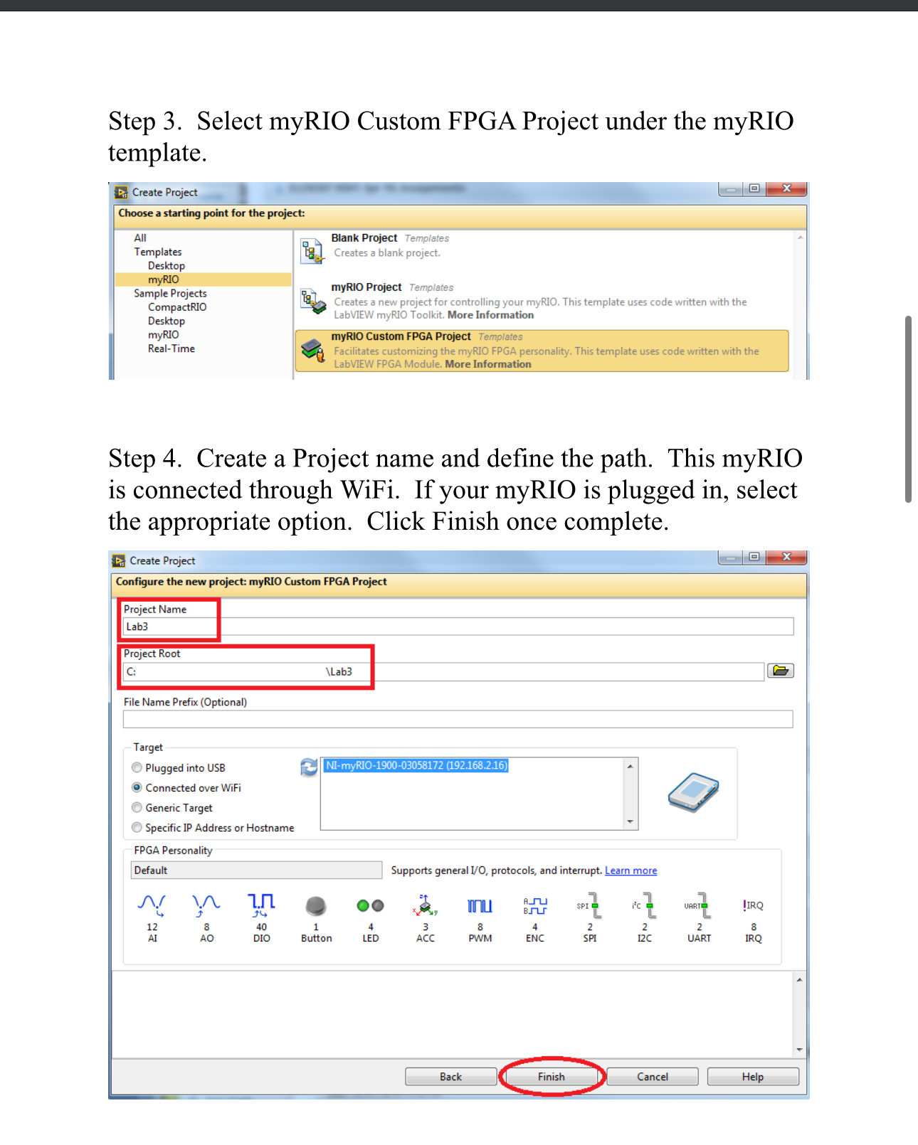 Please follow steps table is provided. can be