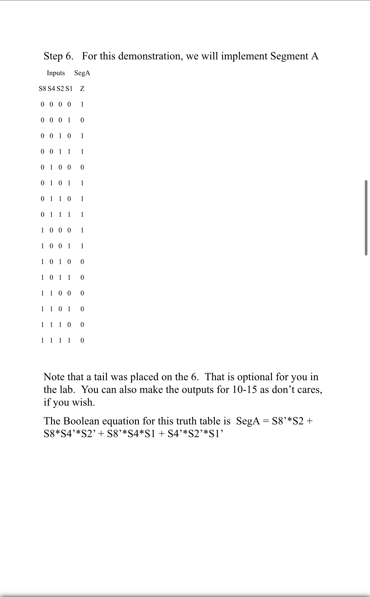 Please follow steps table is provided. can be