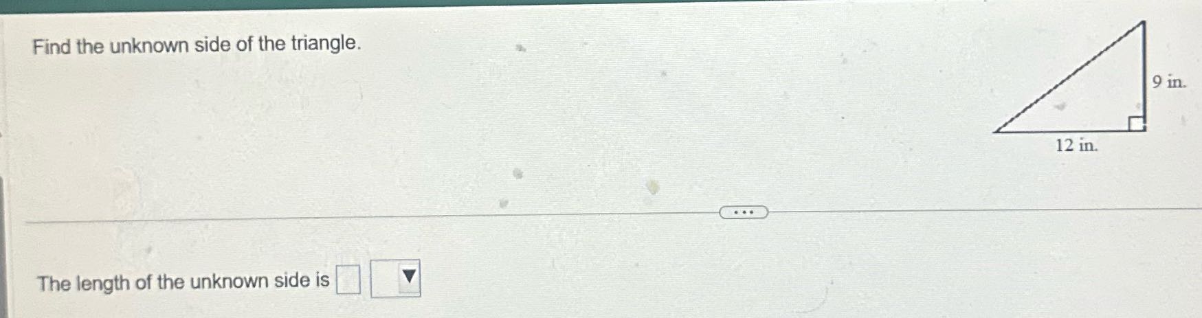Answer the question using Pythagorean theorem