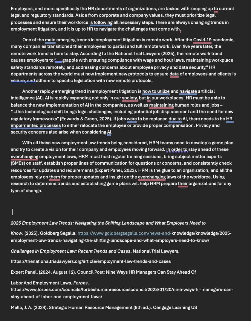 please read and write a response in agreement of