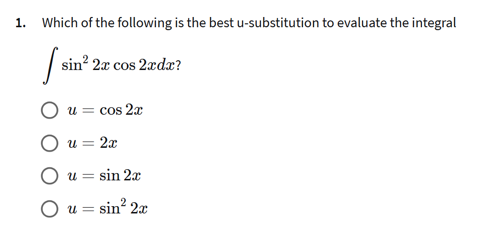 answer 1. Which of the following is the best