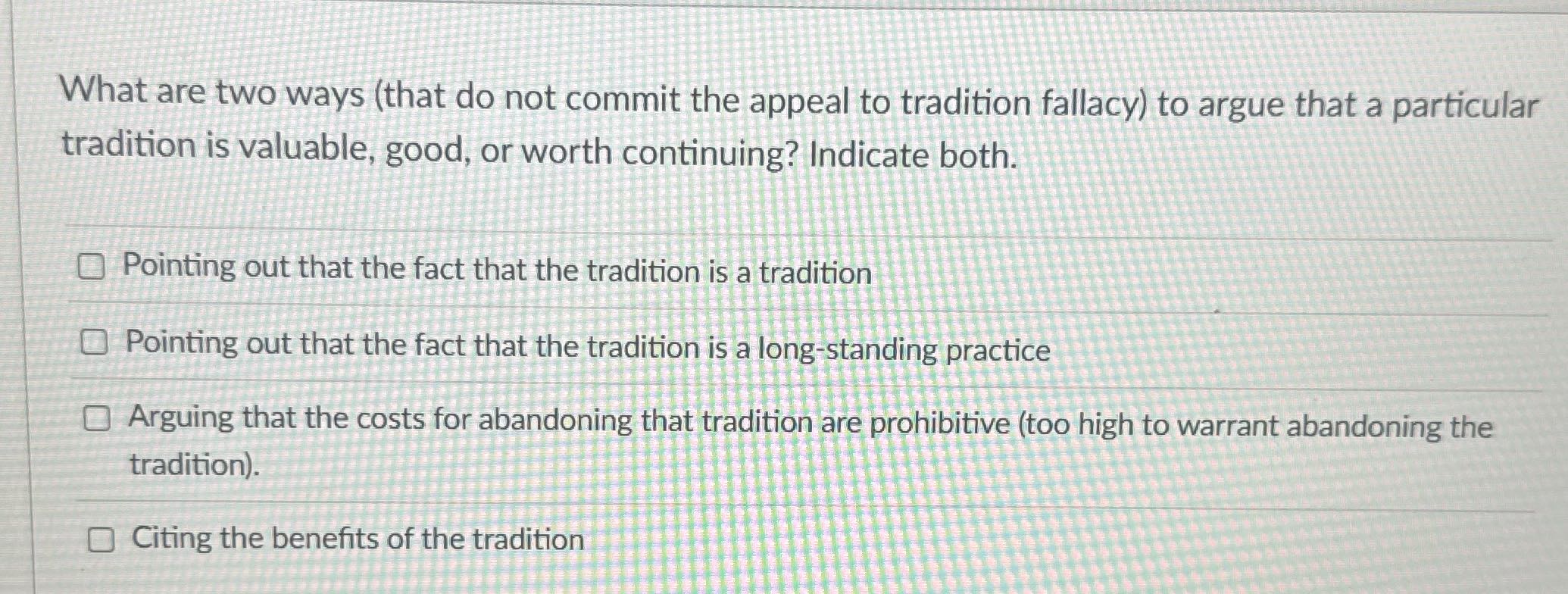 What are two ways (that do not commit the appeal