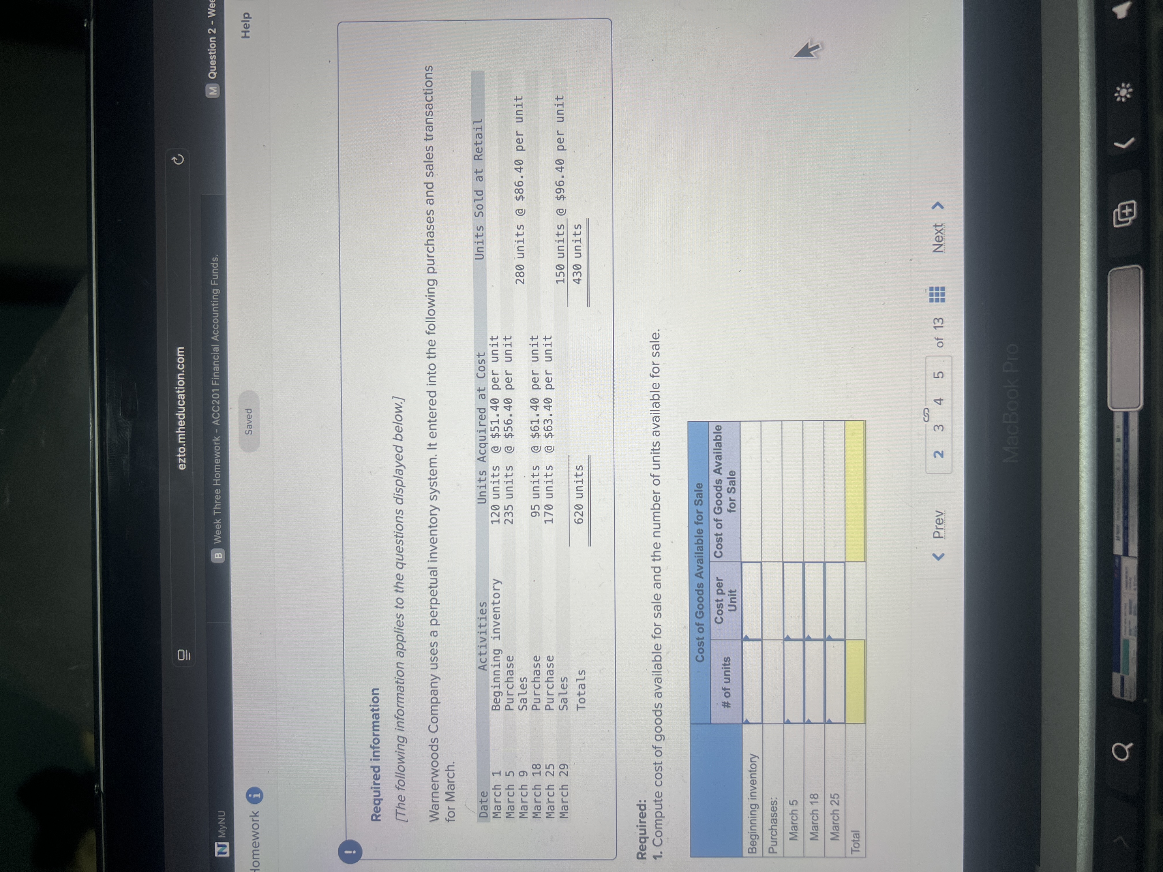 ezto.mheducation.com N MyNU B Week Three Homework