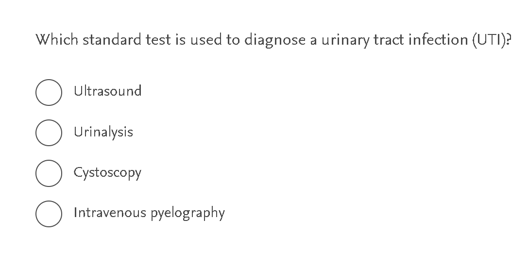 answer this Which standard test is used to