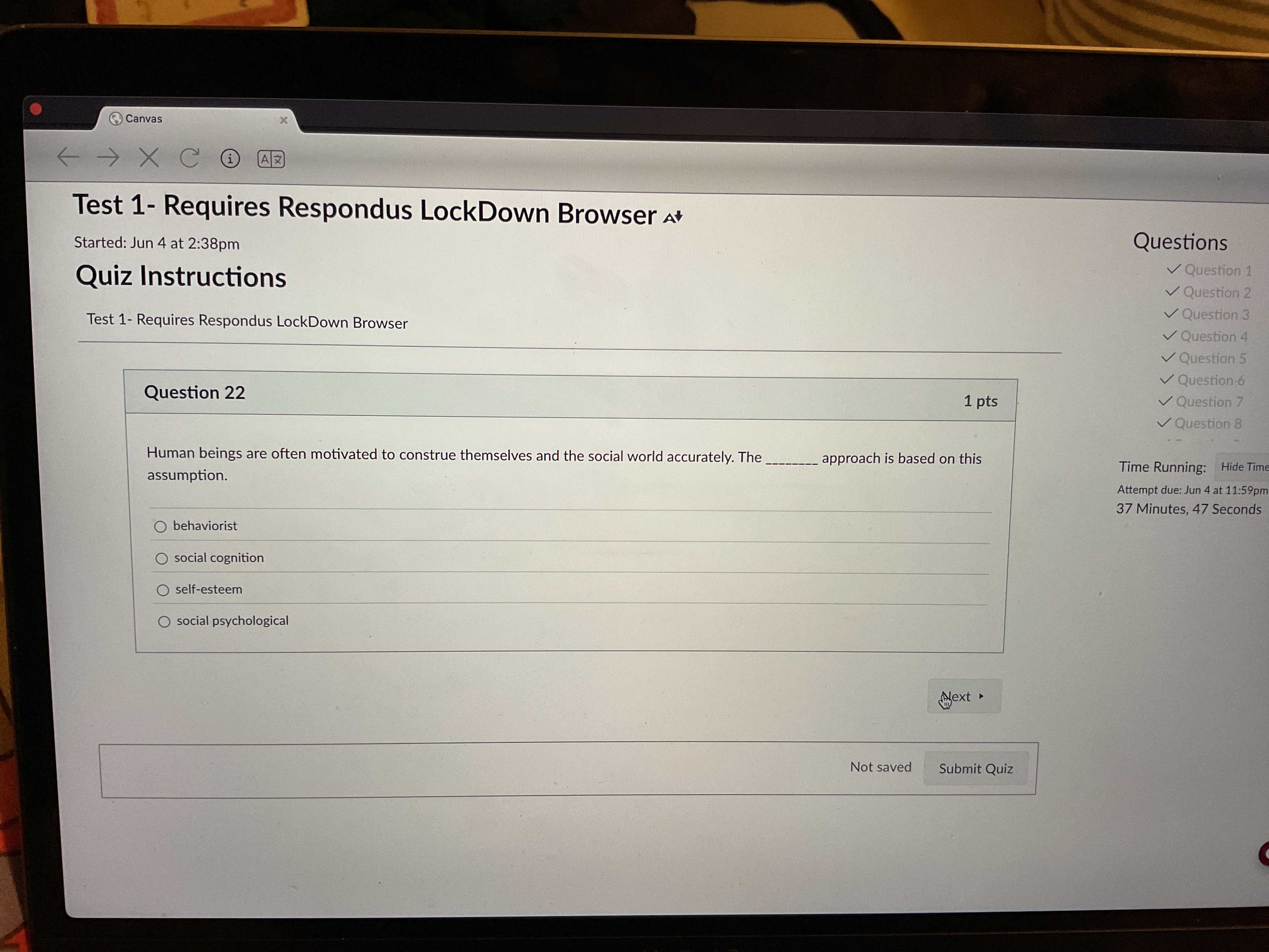 answer Canvas ( -> X CHAZ Test 1- Requires