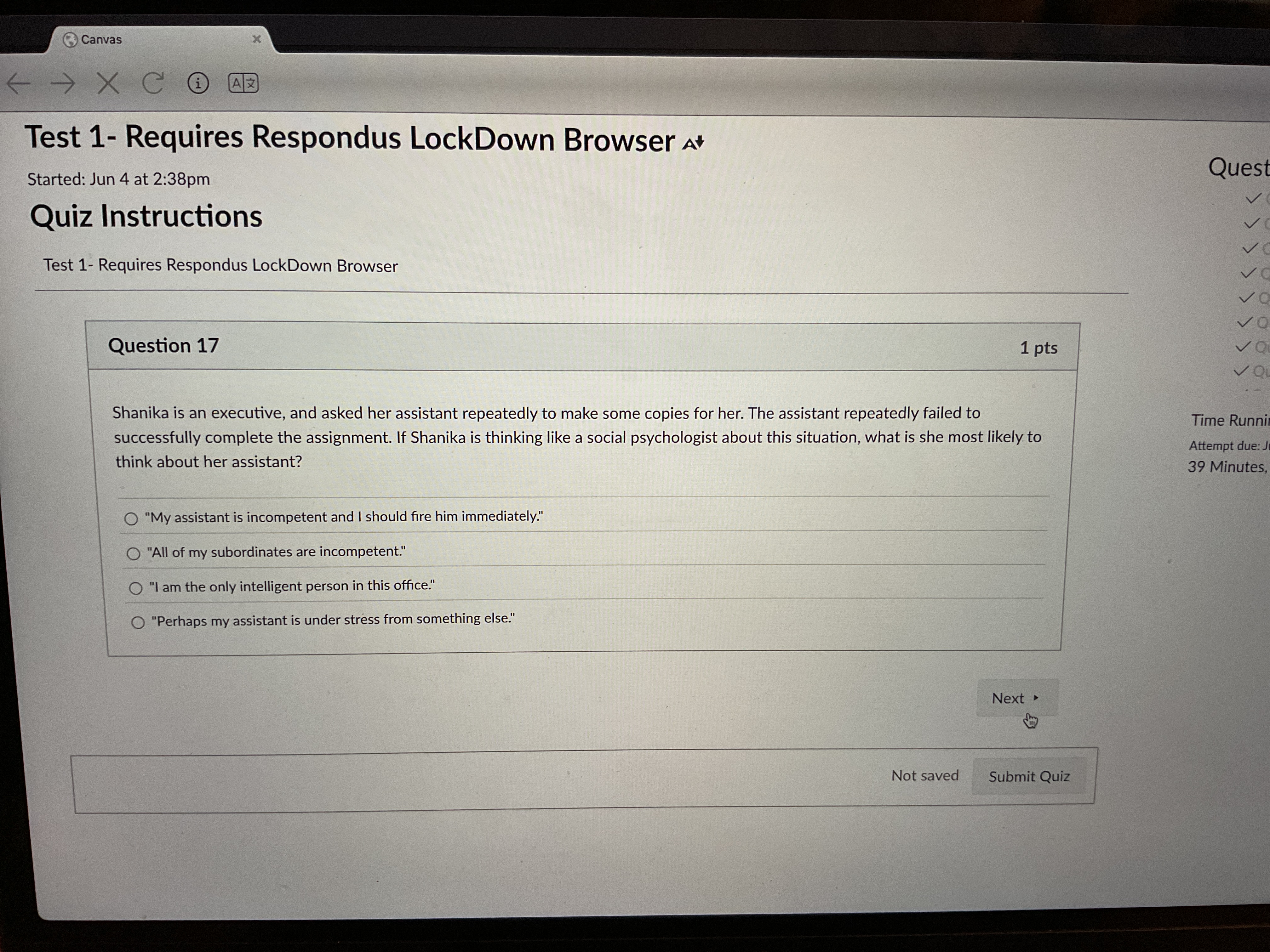 answer 3Canvas - - X C @ Test 1- Requires