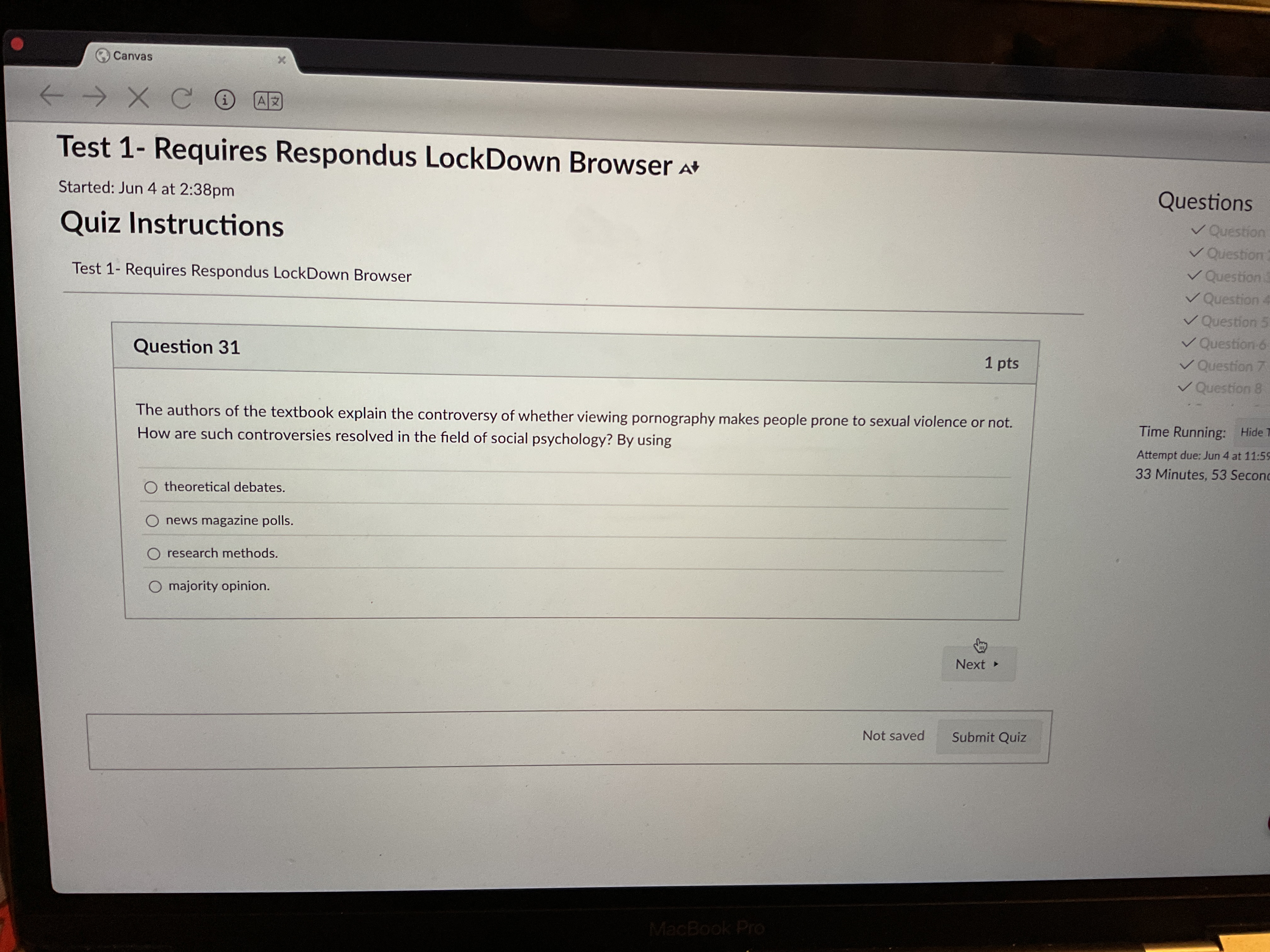 answer Canvas x x CC @ @ Test 1- Requires