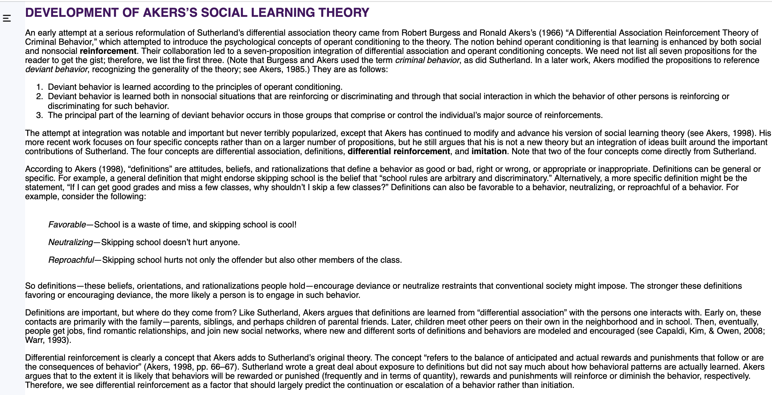 CRIM 104-Critical Reflection #2 Theory Selection