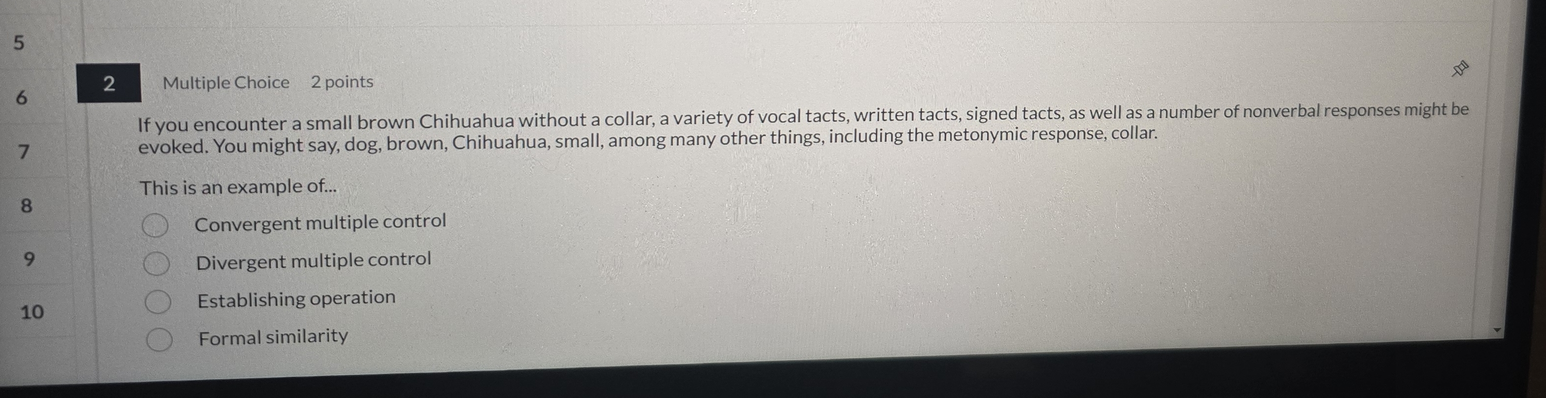 5 2 16 Multiple Choice 2 points If you encounter