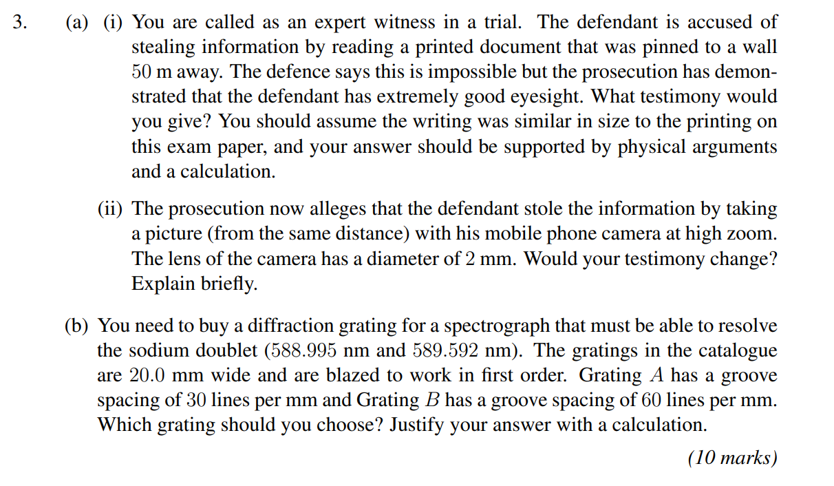 answer pls 3: (a) (i) You are called as an expert