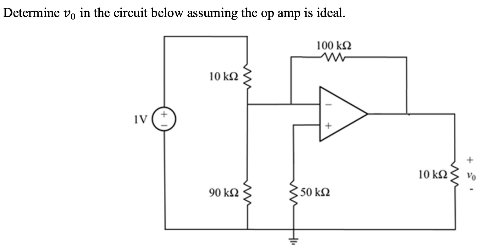 Determine vp in the circuit below assuming the op