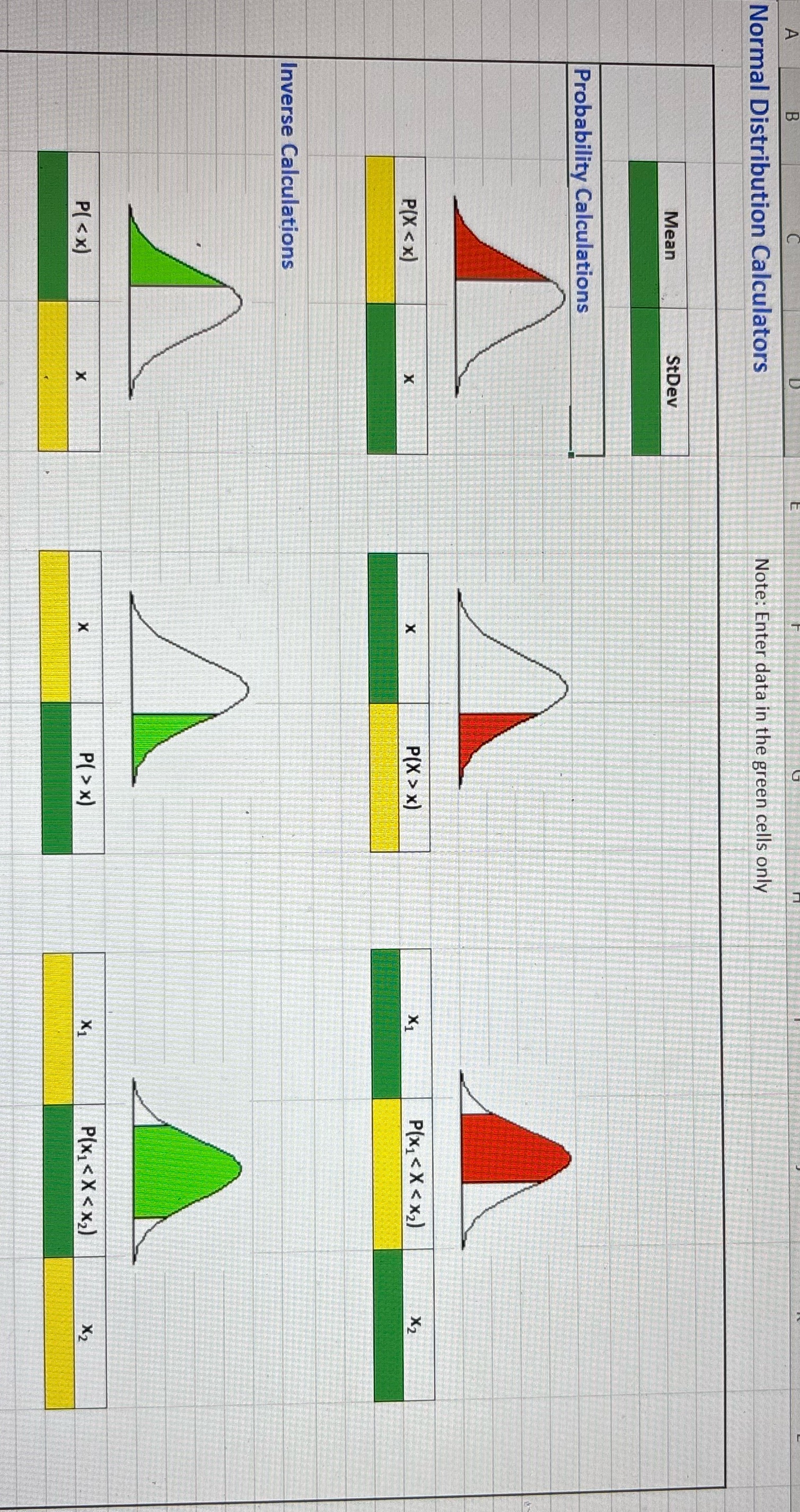 Normal Distribution Calculators Note: Enter data