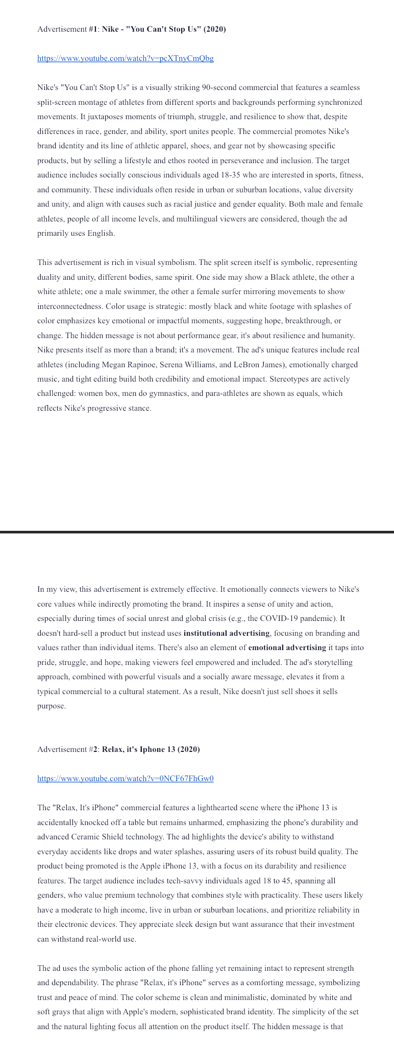 Please make sure this assignment has no AI please