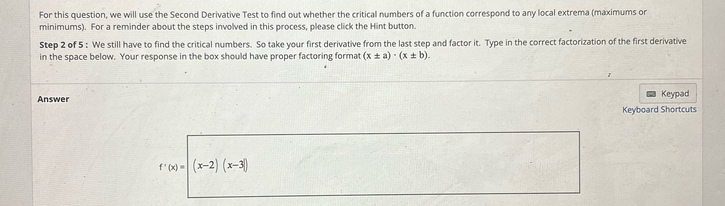 For this question, we will use the Second