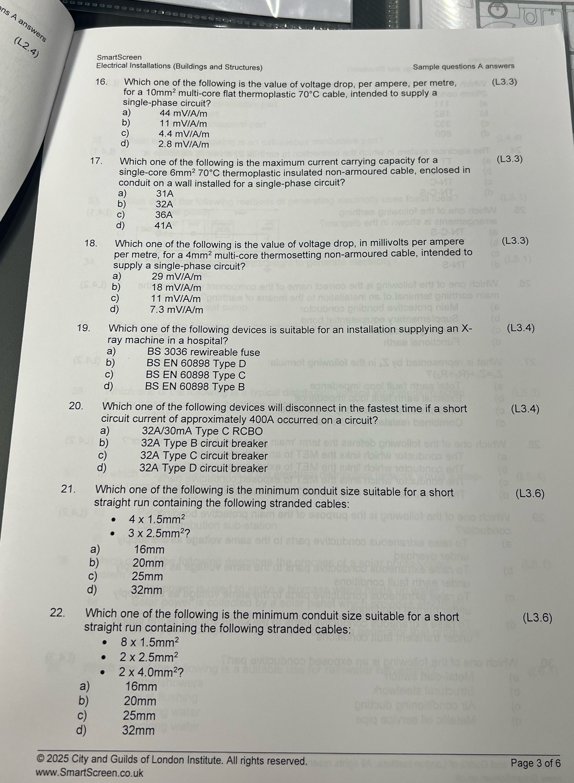 ns A answers (L2.4) SmartScreen Electrical