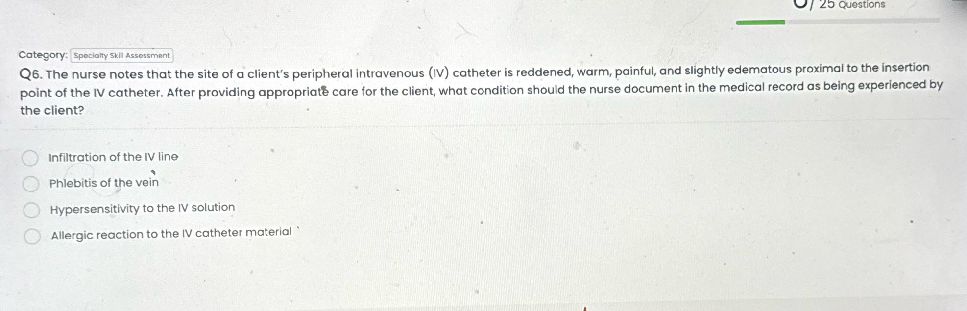WW] 25 Questions = Category: | specialty Skill