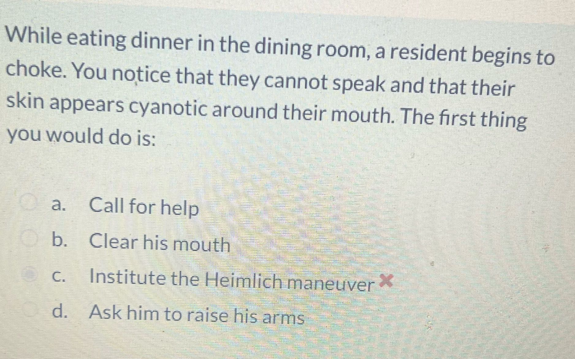 Check for corrections While eating dinner in the