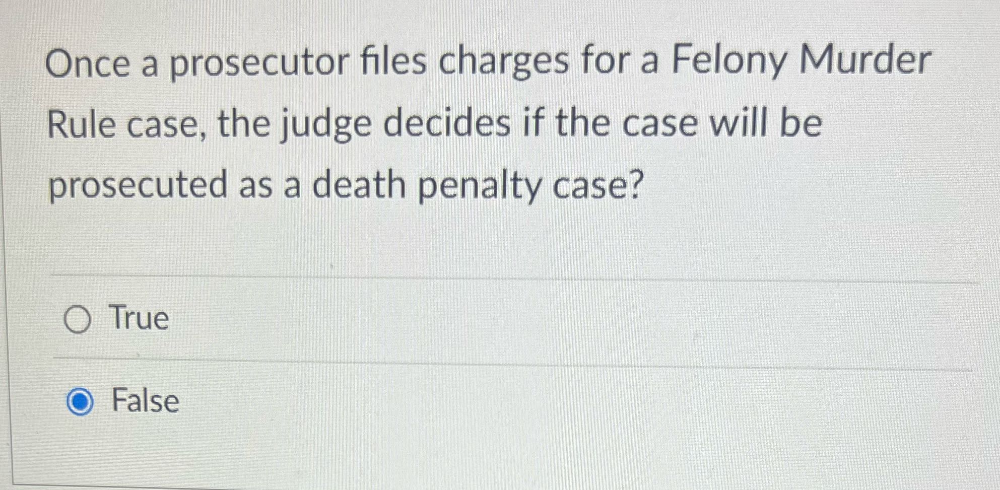 Once a prosecutor files charges for a Felony