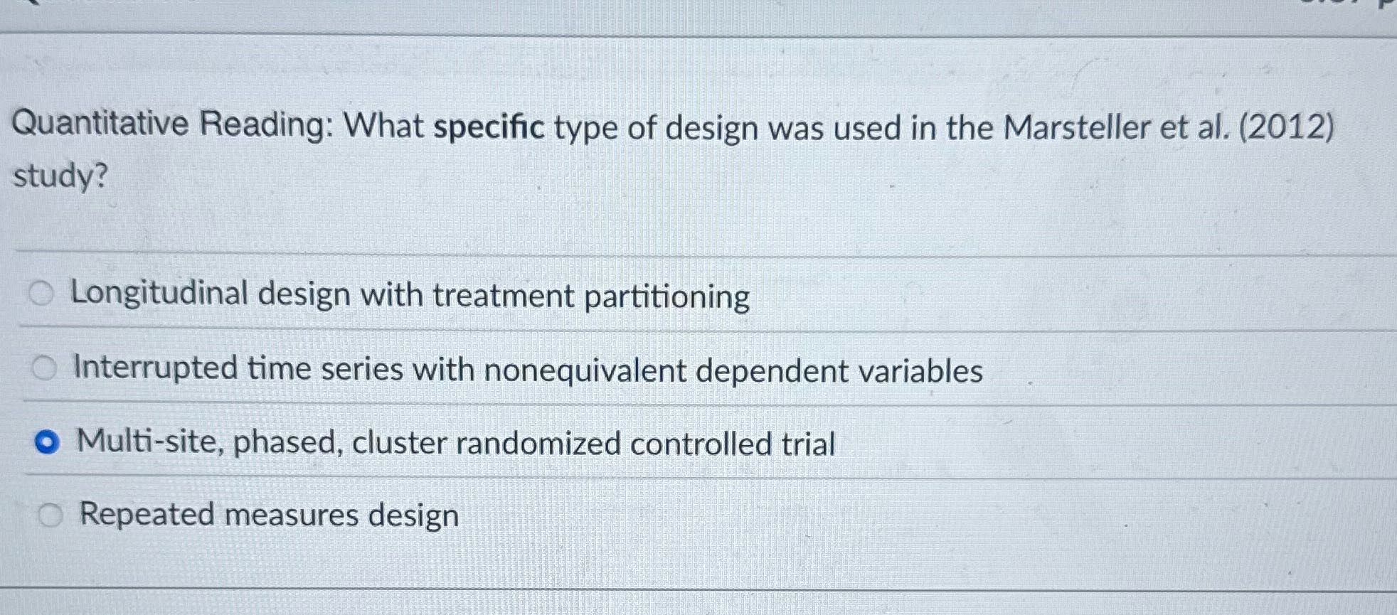 Quantitative Reading: What specific type of