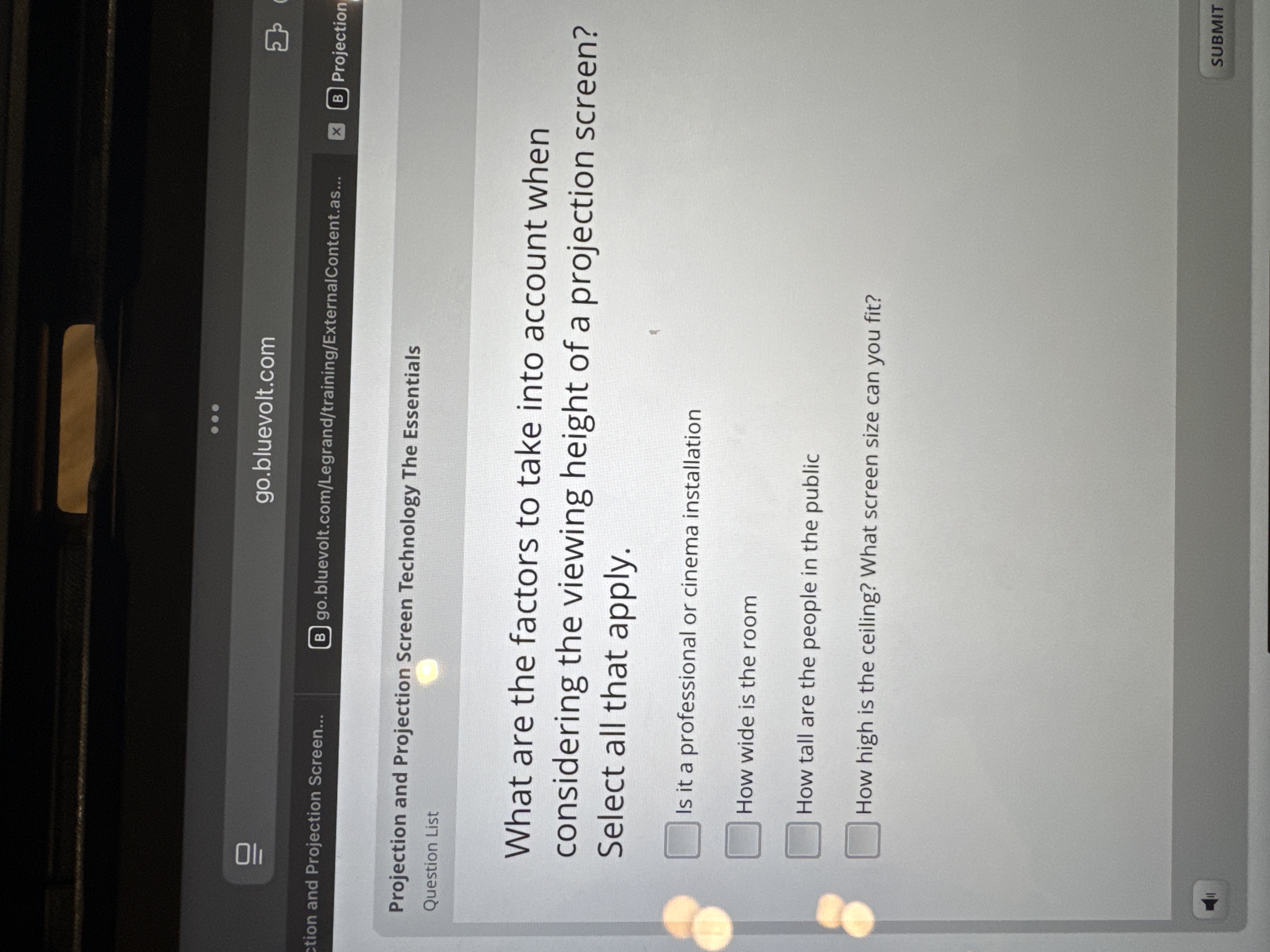 ? . . . go.bluevolt.com 55 ction and Projection