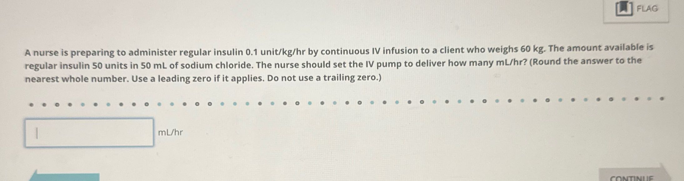 FLAG A nurse is preparing to administer regular