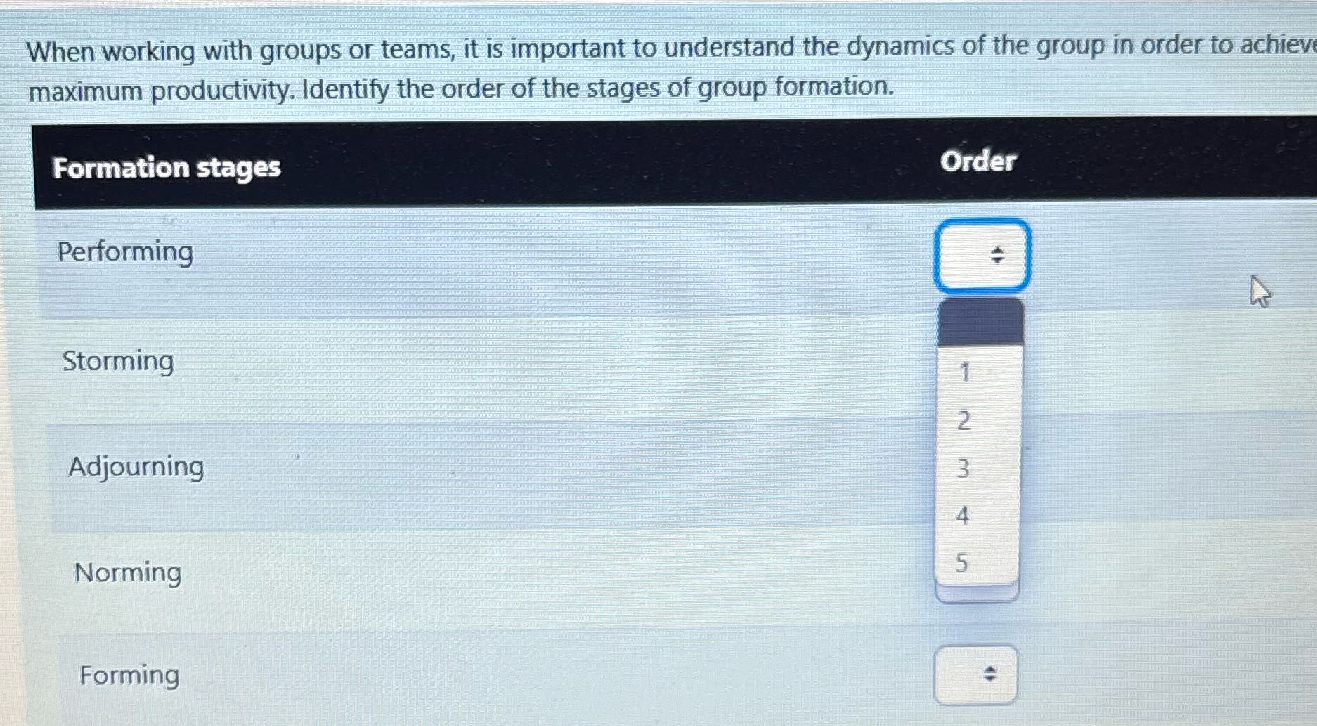 When working with groups or teams, it is