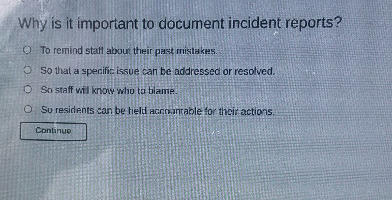 Why is it important to document incident reports?