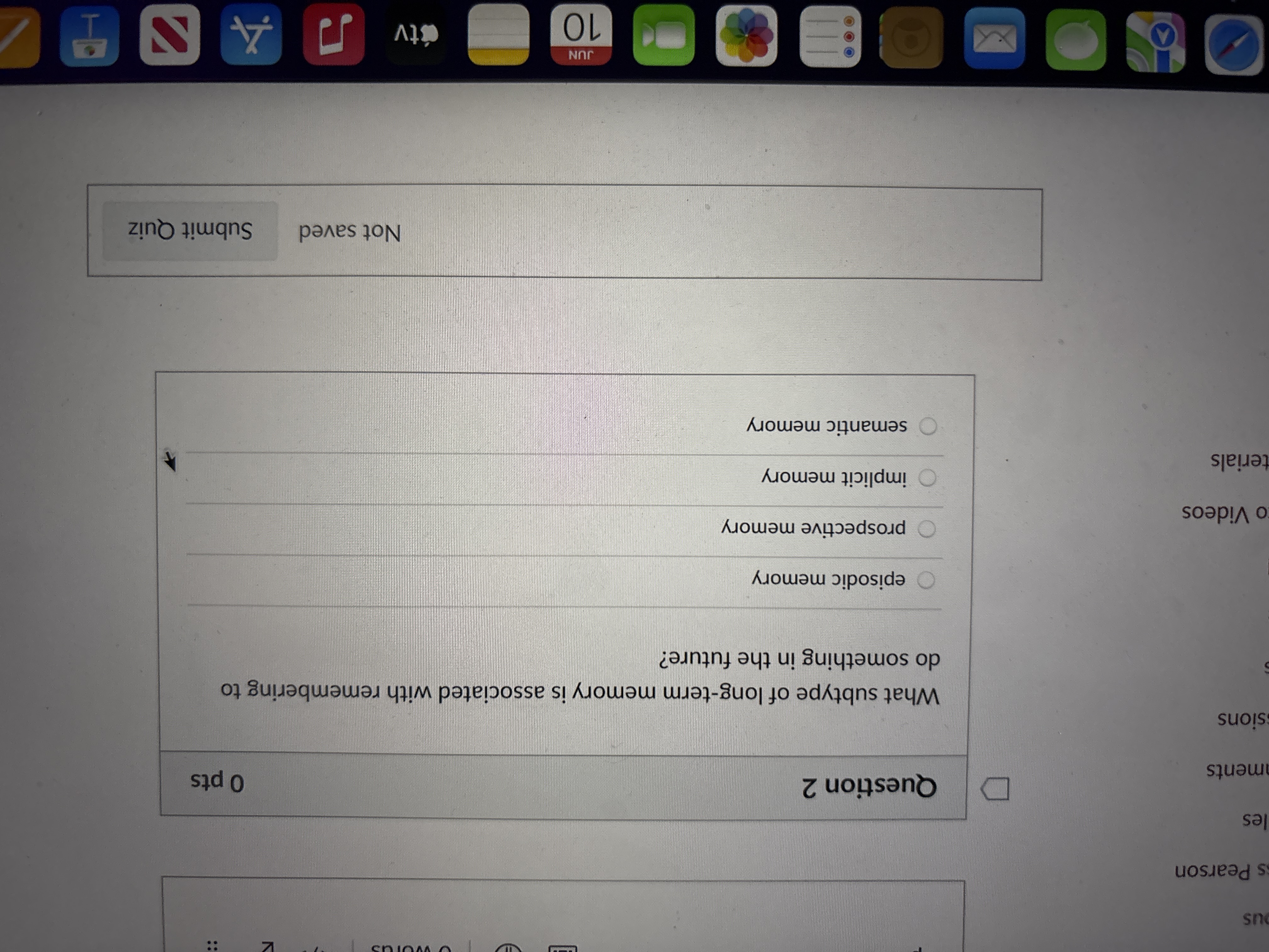 answer us s Pearson les D Question 2 ments 0 pts
