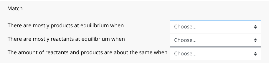 fill in the blanks: a. K is very small (-0.001 or