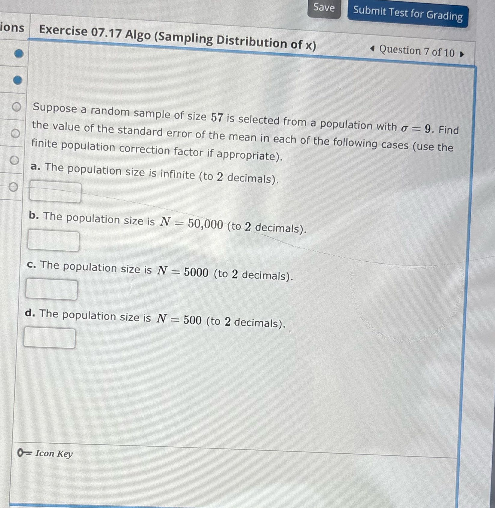 Save Submit Test for Grading ions Exercise 07.17
