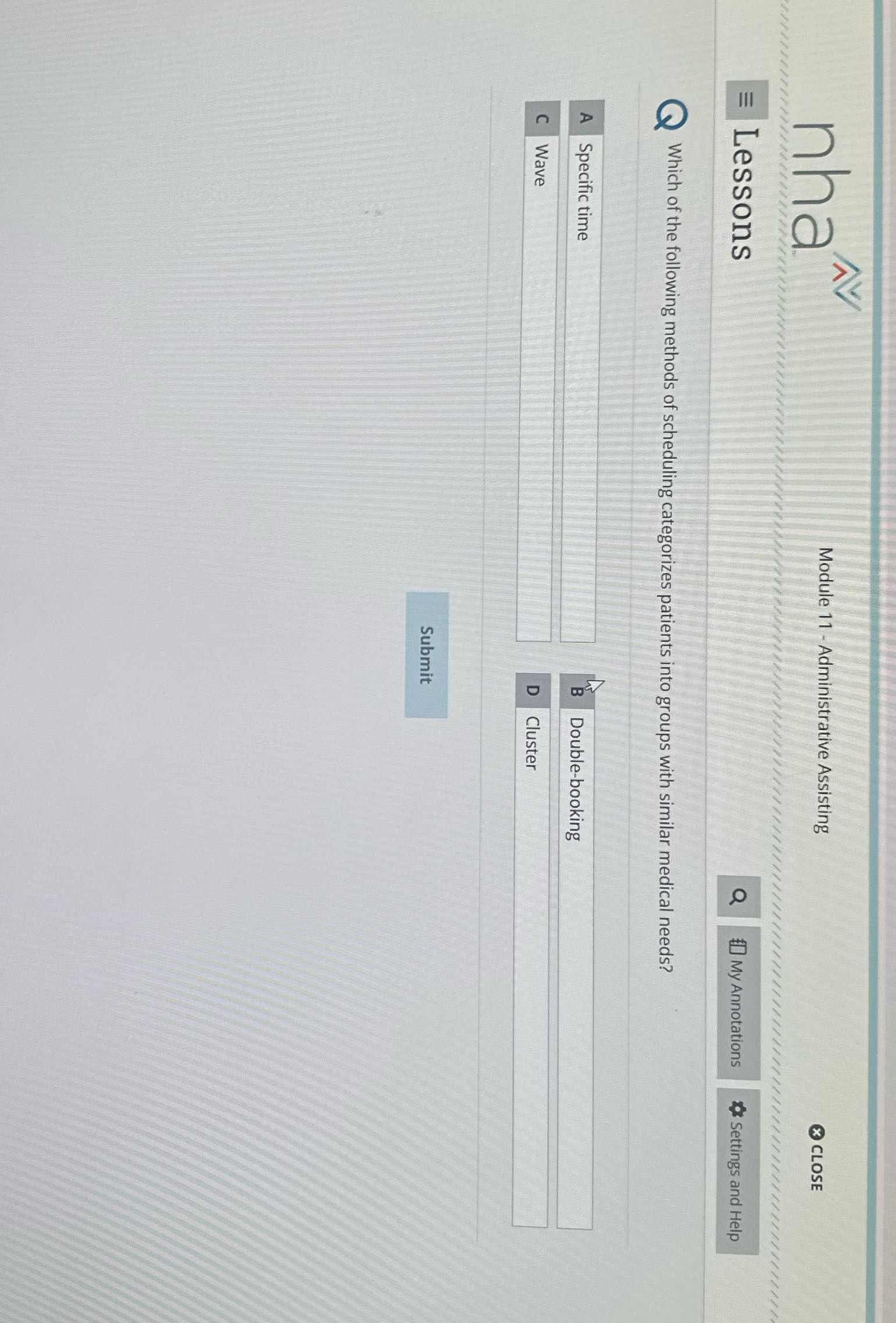 nha Module 11 - Administrative Assisting * CLOSE