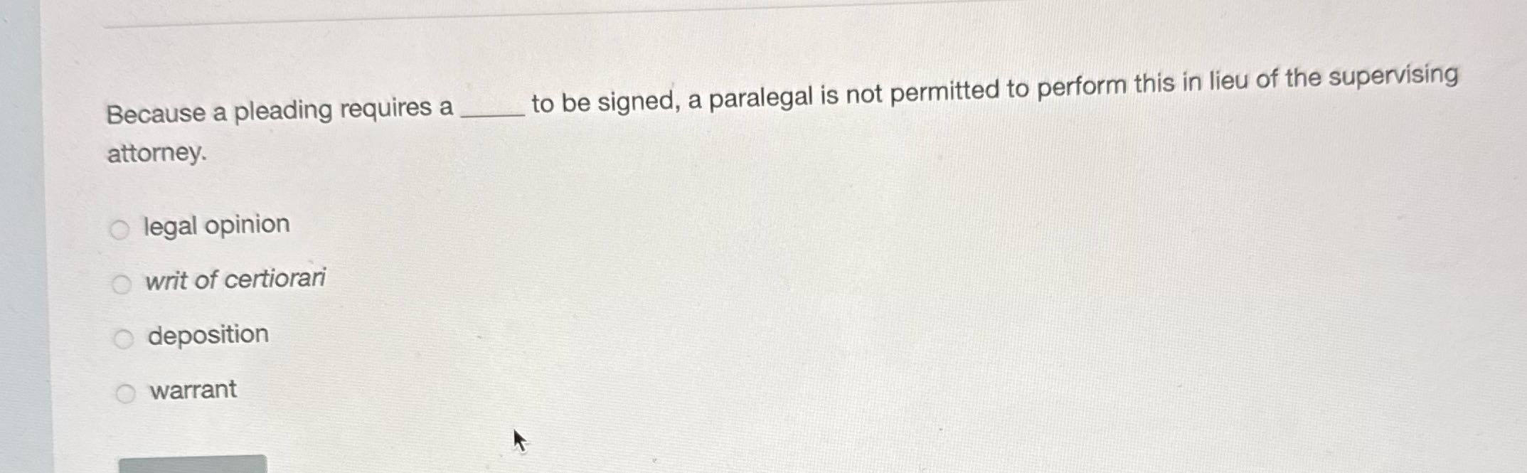 Because a pleading requires a_ to be signed, a