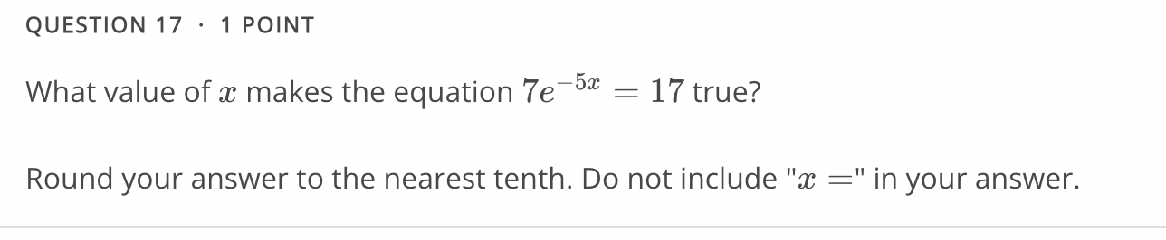 can you tell me the correct answer QUESTION 17 -
