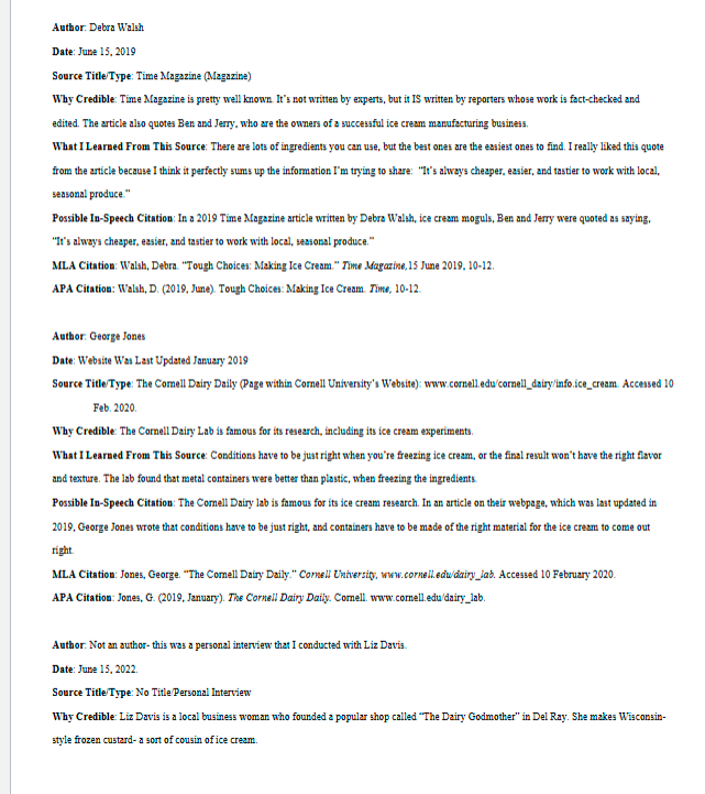 using this format layout, write about police