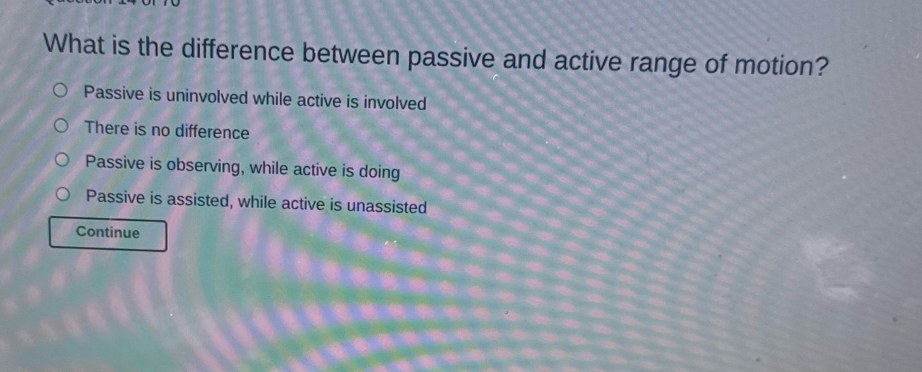 What is the difference between passive and active