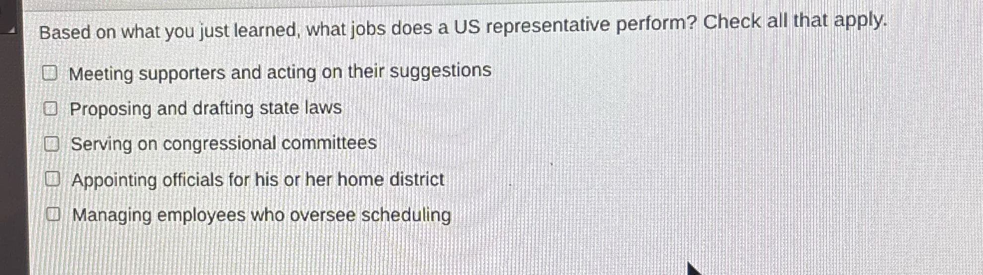 Answer Based on what you just learned, what jobs