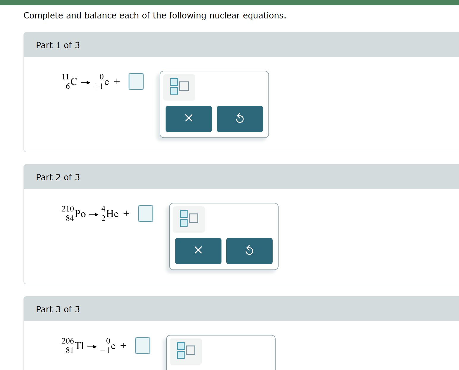 solve Complete and balance each of the following