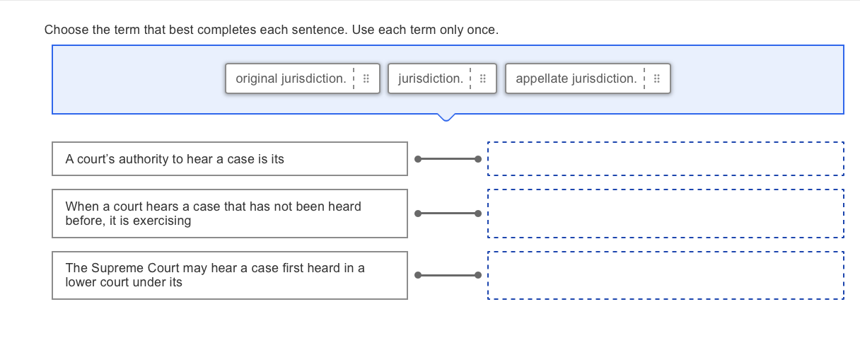 answer Choose the term that best completes each