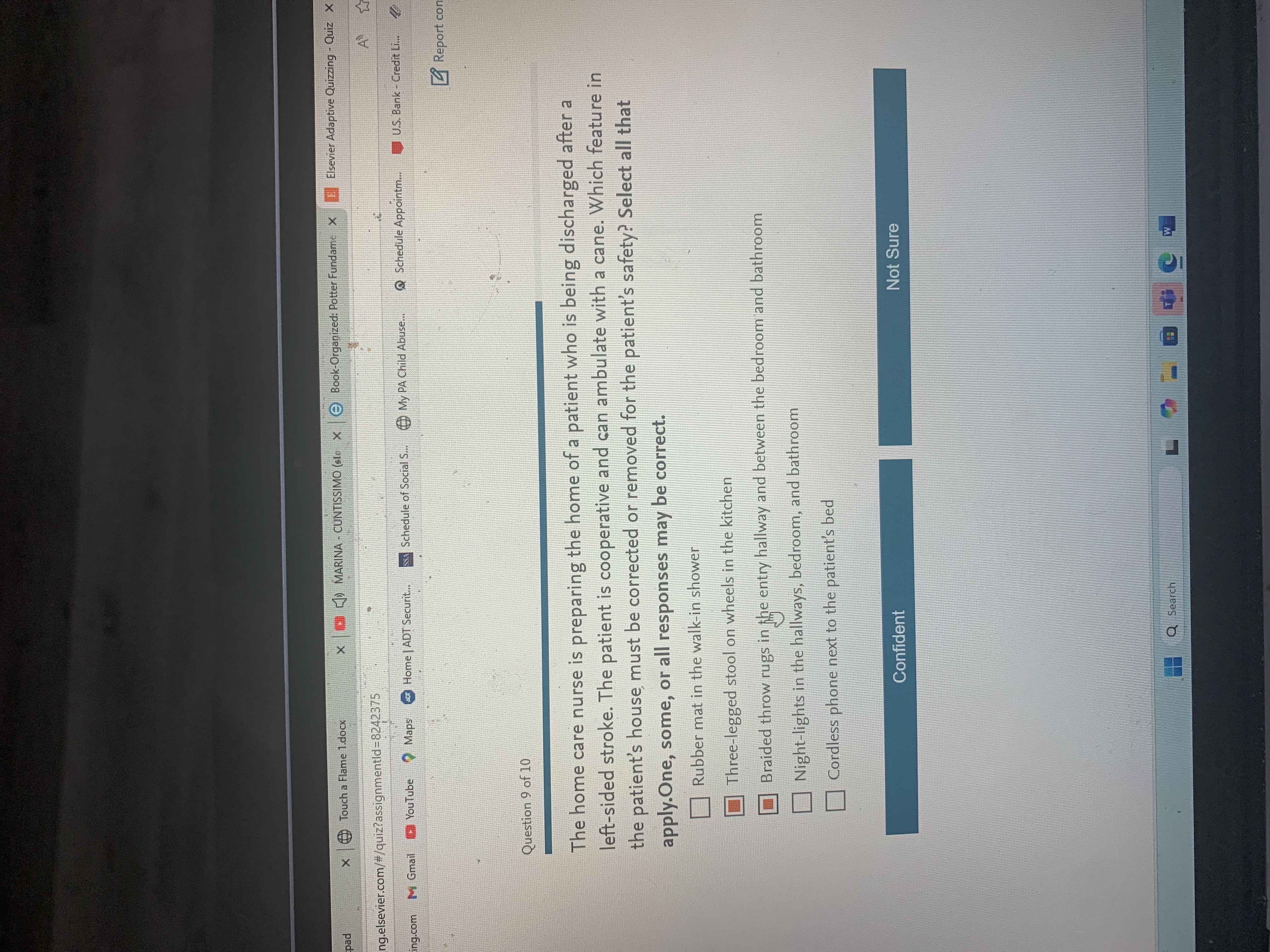 Answer question pad x Touch a Flame 1.docx x 18 0