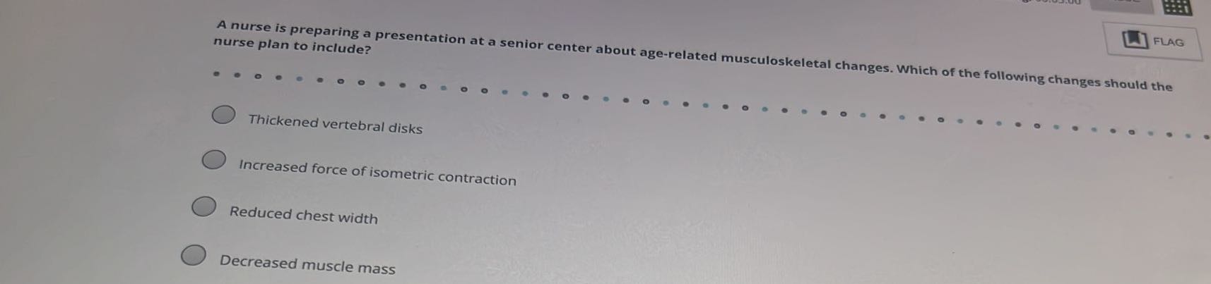 FLAG A nurse is preparing a presentation at a