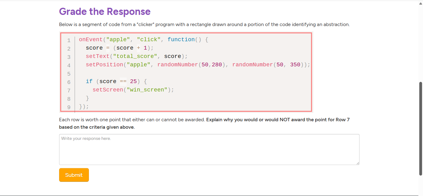 AP Practice - Create PT - Choosing an Abstraction