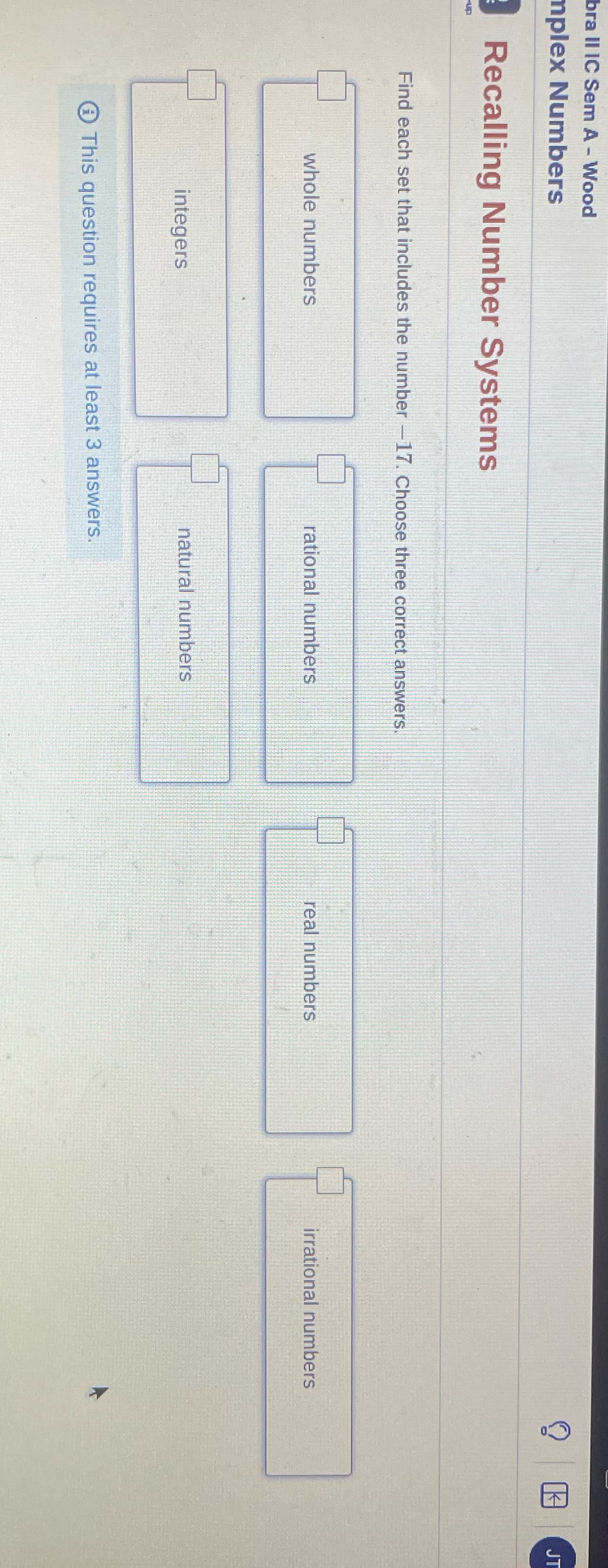 bra ll IC Sem A - Wood nplex Numbers Co 5